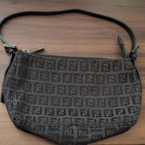 Fendi Black Monogram Shoulder Bag